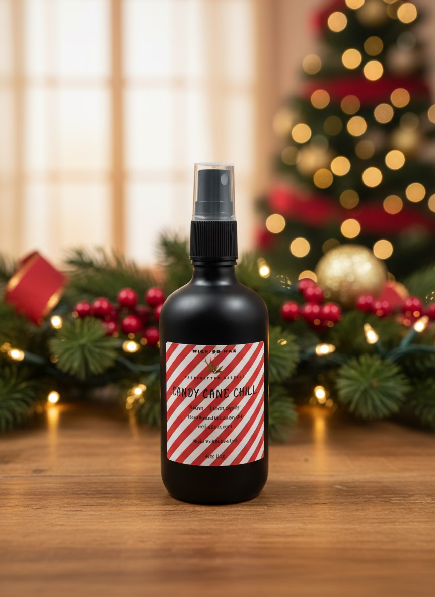 Candy Cane Chill Room + Linen Spray