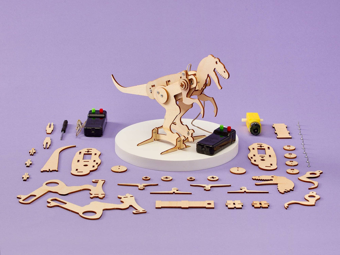 Dinosaur Robot DIY Kit - T-Rex, STEM Toy, Craft Kit