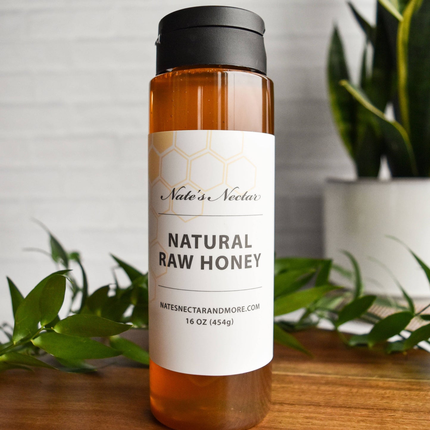 Natural Raw Honey, Plastic Squeeze Bottle