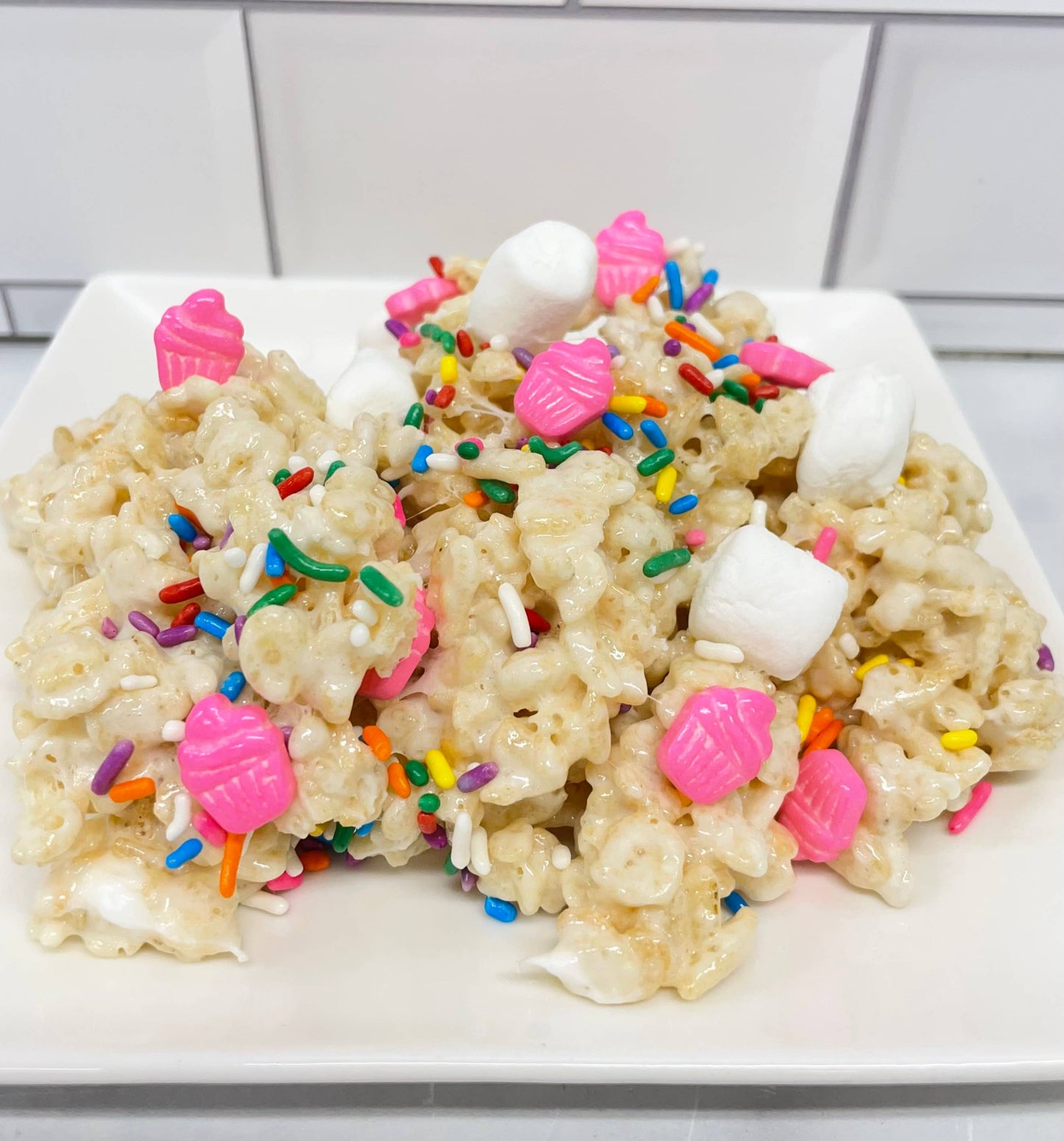 "Clusters" Birthday Sprinkles Crispie Mix-