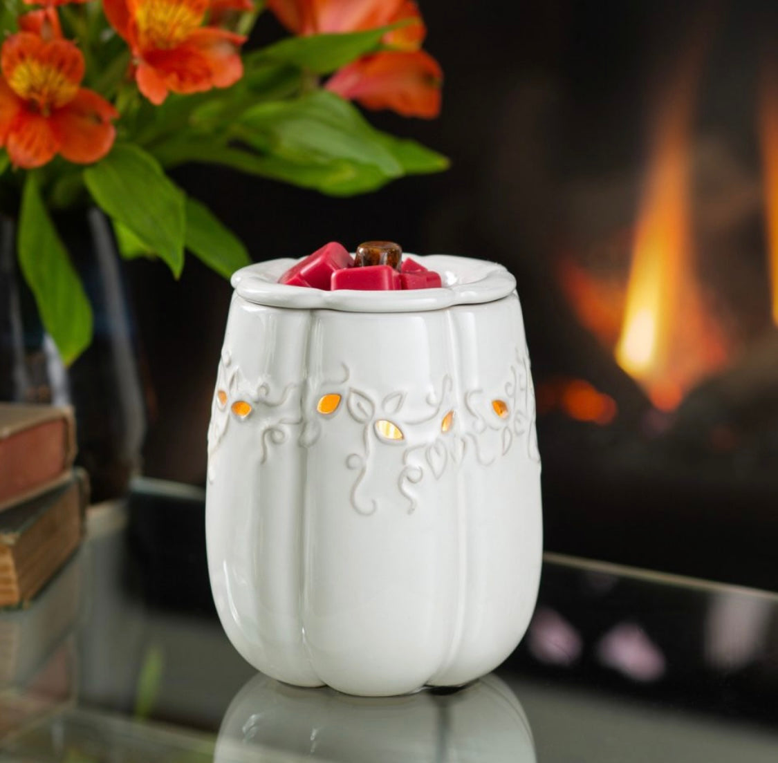 White Pumpkin Harvest Wax Melt Warmer