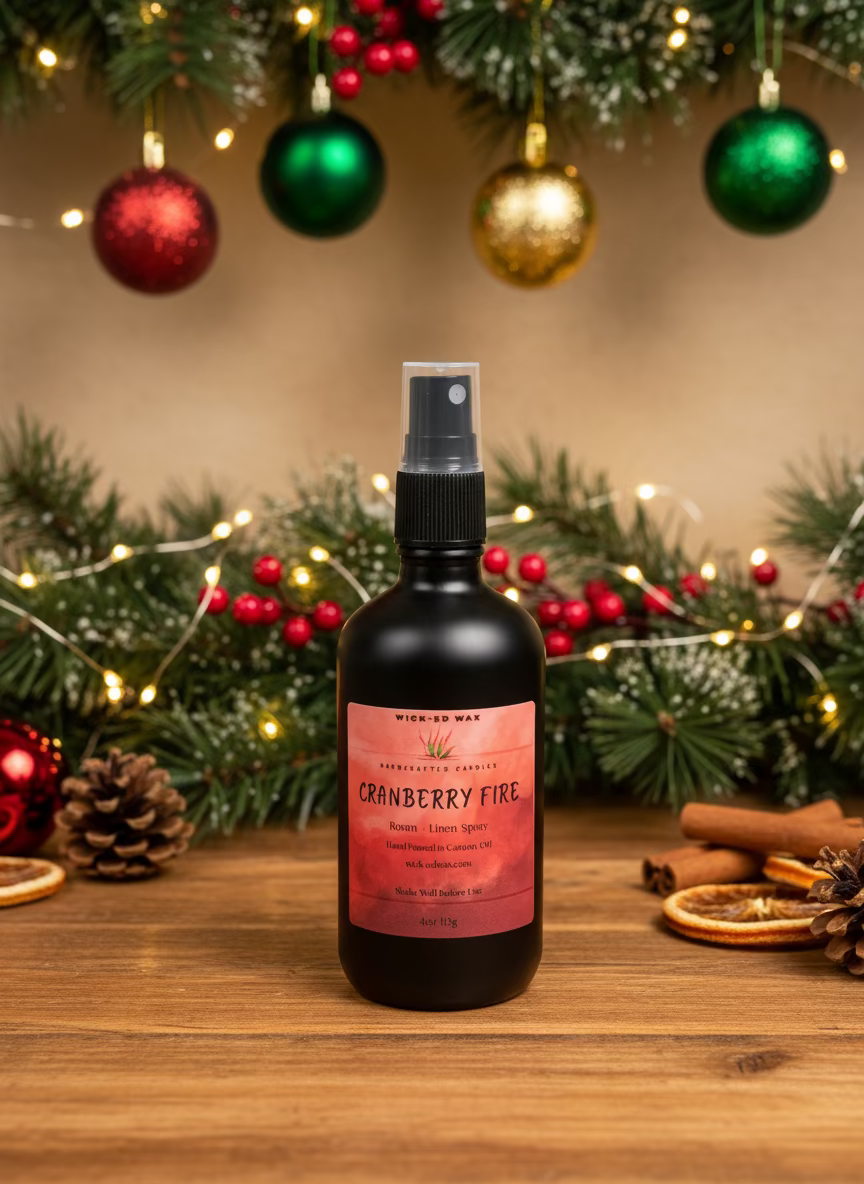 Cranberry Fire Room + Linen Spray