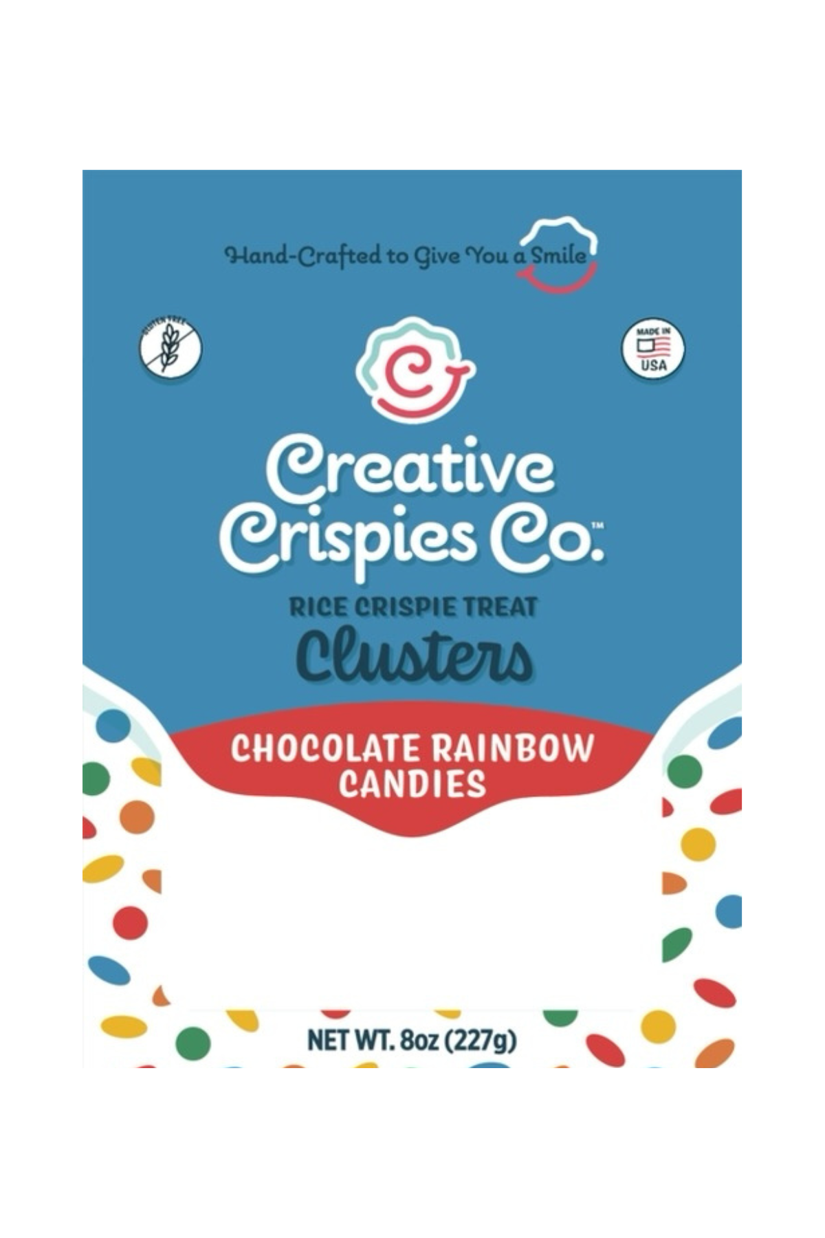 Clusters Rainbow Mini Chocolate Candies Crispie Mix