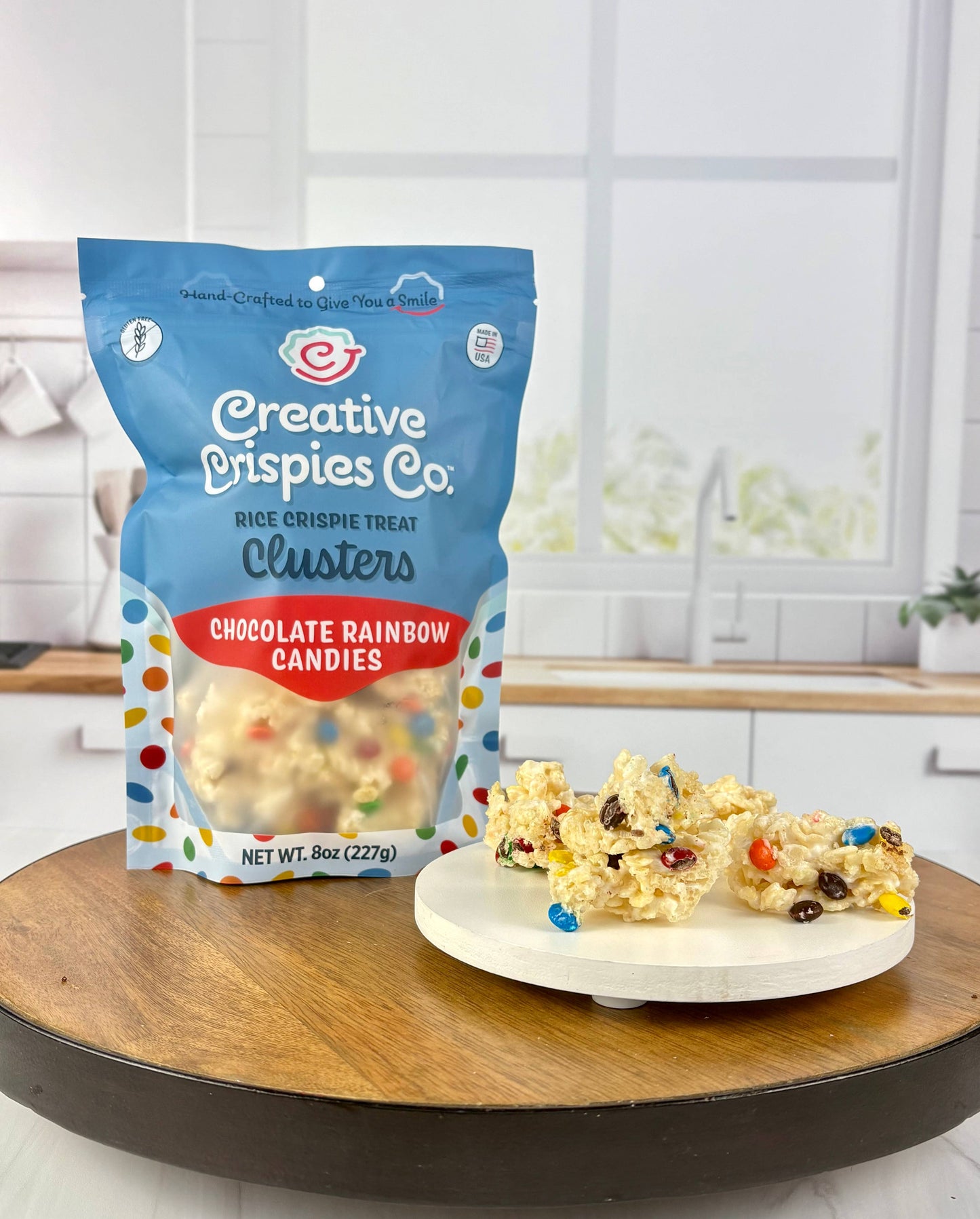 Clusters Rainbow Mini Chocolate Candies Crispie Mix