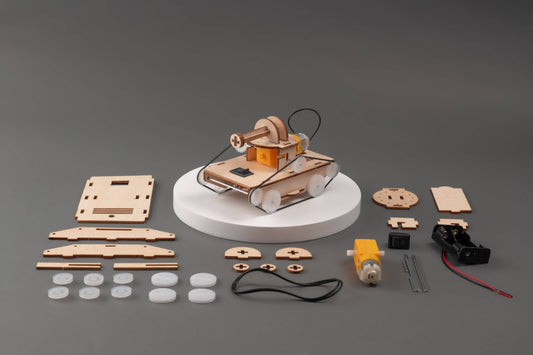 Rubber Bands Tank DIY Kit, Educational STEM Toy for Kids